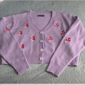Purple Mushroom Sweater